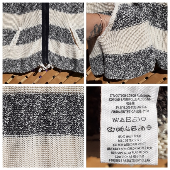 NWOT Free People Regatta Cap Sleeve Hoodie - Picture 3 of 8